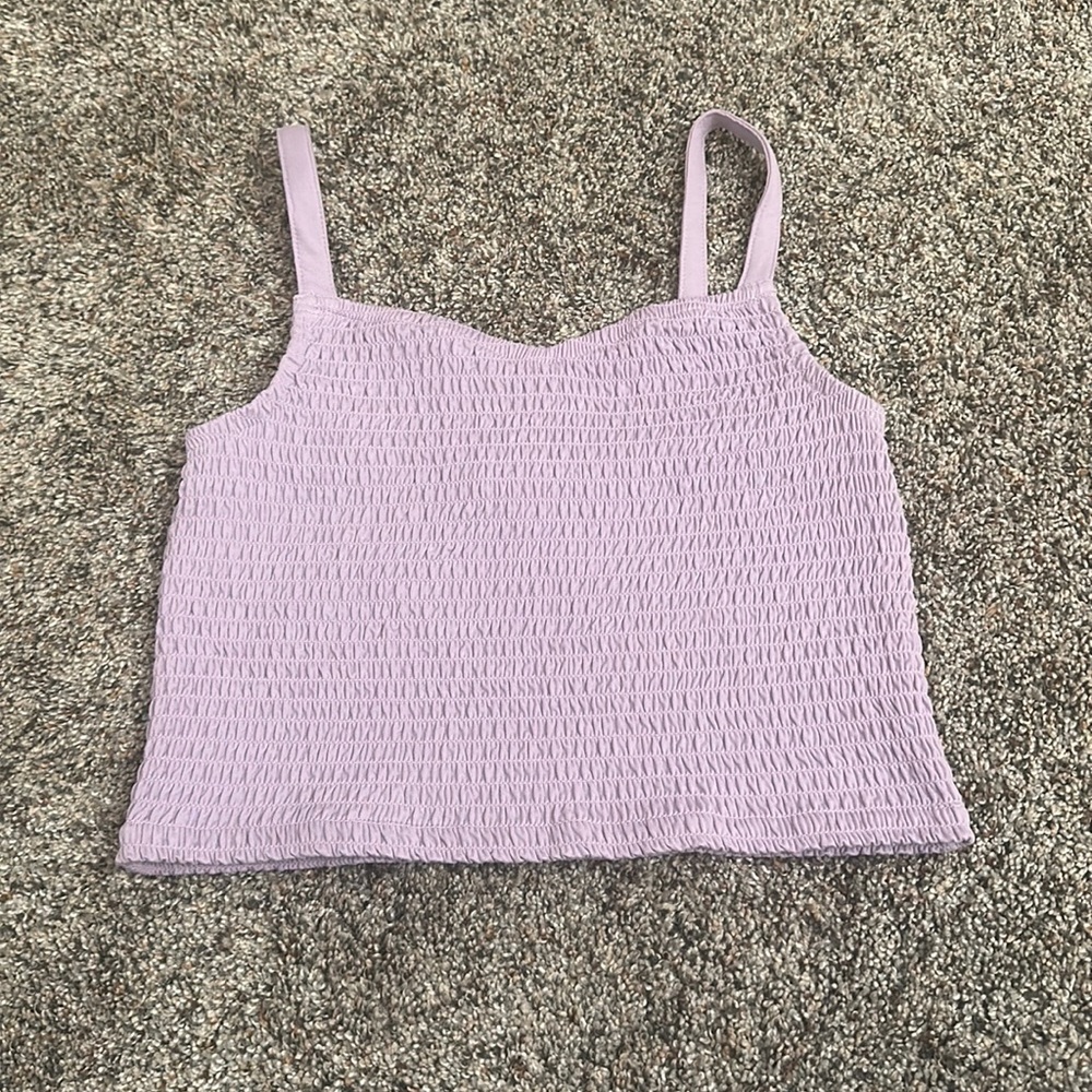 girls L purple tank top